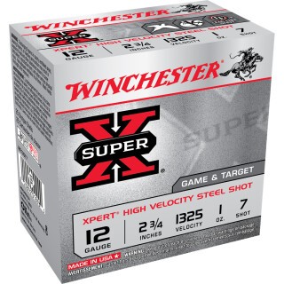 Winchester Super X Expert 12 Gauge Shotshell 25 Rounds 2 3/4" #7 Steel 1 Ounce