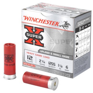 Winchester Super X Heavy Game 12 Gauge Shotshell 25 Rounds 2 3/4" #6 Lead 1 1/8 Ounce