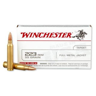 Winchester .223 Remington Ammunition 20 Rounds FMJ 55 Grain