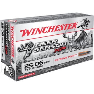 Winchester Deer Season XP .25-06 Remington Ammunition 20 Rounds Extreme Point 117 Grain