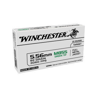 Winchester Lake City 5.56 NATO Ammunition 1000 Rounds M855 FMJ 62 Grain