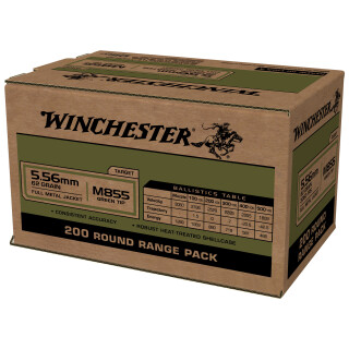 Winchester Lake City 5.56 NATO Ammunition 800 Rounds M855 FMJ 62 Grain