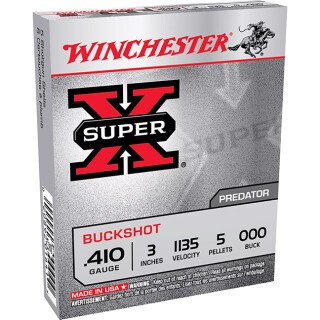 Winchester Super-X .410 Ammunition 5 Rounds 3" 000 Buckshot