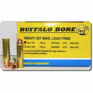 Buffalo Bore Heavy .357 Magnum Ammunition 20 Rounds XPB Copper HP 125 Grain