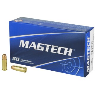 Magtech .25 ACP Ammunition 50 Rounds FMJ 50 Grain