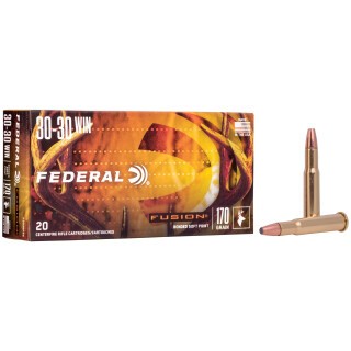 Federal Fusion .30-30 Winchester Ammunition 20 Rounds Bonded FN 170 Grain