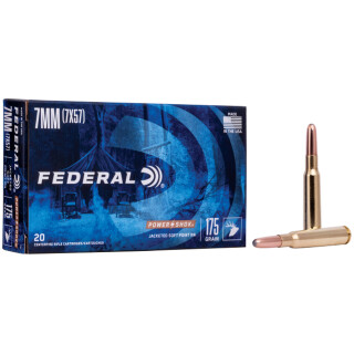 Federal Power-Shok 7x57 Mauser Ammunition 20 Rounds SPRN 175 Grain