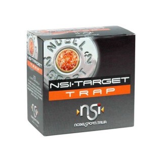 NobelSport Target Trap 12 Gauge Shotshell 25 Rounds 2 3/4" #8 Lead 1 1/8 Ounce