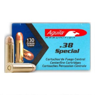 Aguila .38 Special Ammunition 50 Rounds FMJ 130 Grain