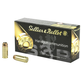Sellier & Bellot .40 S&W Ammunition 50 Rounds JHP 180 Grain