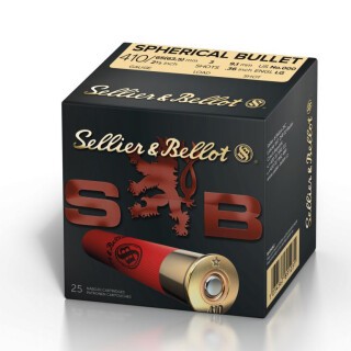 Sellier & Bellot Spherical Bullet .410 Gauge Shotshell 500 Rounds 2 1/2" 000 Buck 3 Shots SB410A