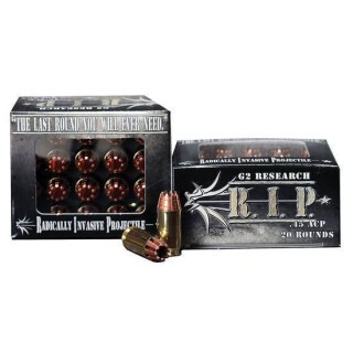 G2 Research RIP .45 ACP Ammunition 20 Rounds Copper HP 162 Grain