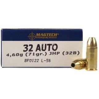 Magtech .32 ACP Ammunition 50 Rounds JHP 71 Grain