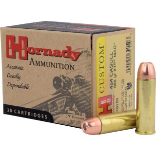 Hornady Custom .454 Casull Ammunition 20 Rounds XTP JHP 300 Grain