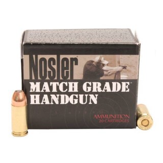 Nosler 9mm Luger 20 Rounds Match JHP 124 Grains