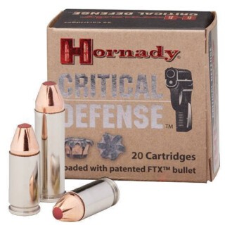 Hornady Critical Defense .40 Smith & Wesson Ammunition 200 Rounds FTX JHP 165 Grain