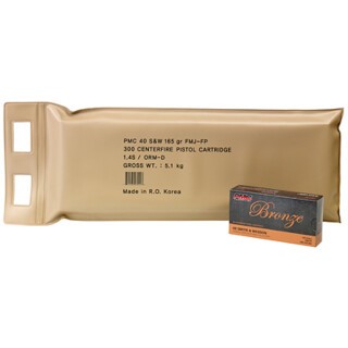 PMC Bronze .40 S&W Ammunition 300 Round Battle Pack FMJ 165 Grain