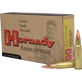 Hornady Custom 6.8 SPC Ammunition 20 Rounds SST 120 Grain