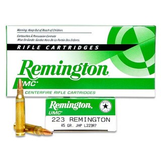 Remington UMC .223 Remington Ammunition 20 Rounds JHP 45 Grain