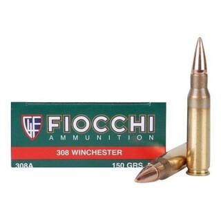 Fiocchi Shooting Dynamics .308 Winchester Ammunition 20 Rounds FMJ-BT 150 Grain