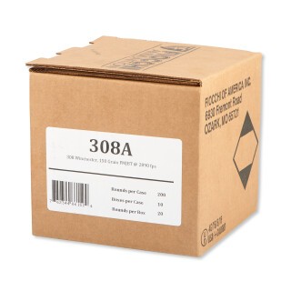 Fiocchi Shooting Dynamics .308 Winchester Ammunition 200 Rounds FMJ-BT 150 Grain