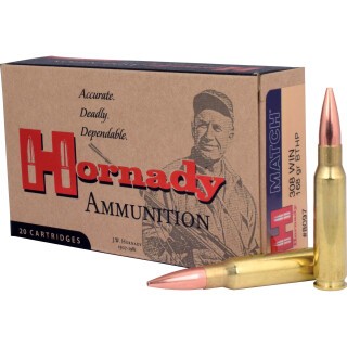 Hornady Match .308 Winchester Ammunition 20 Rounds BTHP 168 Grain