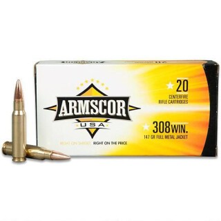 Armscor USA .308 Winchester Ammo 147 Grain M80 Ball FMJ 200 Rounds