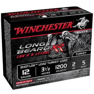 Winchester Long Beard 12 Gauge Shotshell 10 Rounds Long Beard 3 1/2" Plated #5