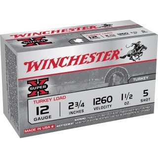 Winchester Super X 12 Gauge Shotshell 100 Rounds 2 3/4" #5 Plated Lead