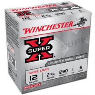 Winchester Super X 12 Gauge Shotshell 250 Rounds 2 3/4" #6 Lead