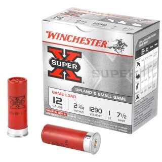 Winchester Super X 12 Gauge Shotshell 25 Rounds, 2 3/4", 1oz. #7