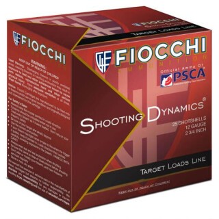 Fiocchi Shooting Dynamics 12 Gauge Shotshell 250 Rounds 2 3/4" #8 Lead Shot 1 1/8 oz