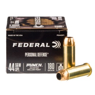 Federal Punch .44 S&W Special Ammunition 20 Rounds JHP 180 Grains