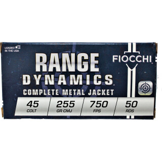 Fiocchi .45 Long Colt Ammunition 500 Rounds CMJ 255 Grain