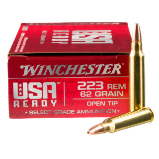 Winchester .223 Remington Ammunition 20 Rounds Open Tip 62 Grain