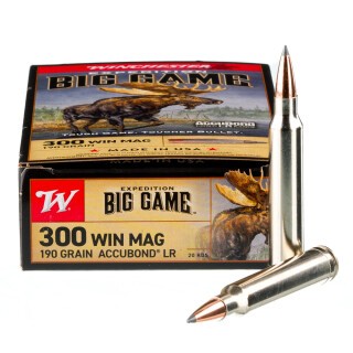 Winchester Expedition .300 Win Mag Ammunition 20 Rounds AccuBond 190 Grain
