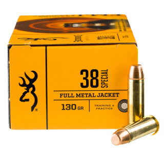 Browning .38 Special Ammunition 50 Rounds FMJ 130 Grain