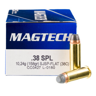 Magtech .38 Special Ammunition 1000 Rounds SJSP 158 Grain