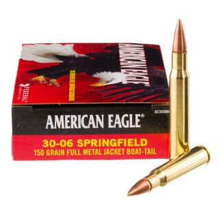 American Eagle .30-06 Springfield Ammunition 500 Rounds FMJ 150 Grain