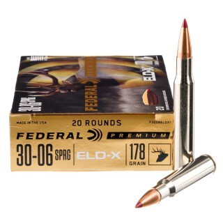 Federal .30-06 Springfield Ammunition 20 Rounds ELD-X 178 Grains