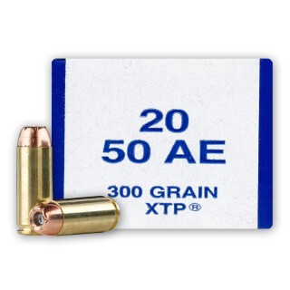 Armscor USA .50 AE Ammunition 20 Rounds Hornady XTP JHP 300 Grains F AC 50AE-1N