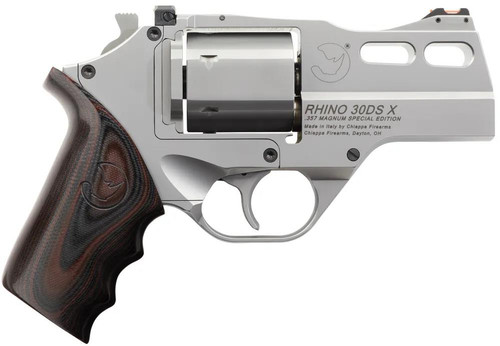Chiappa Rhino 30DS X 357 Magnum - 3" Barrel - Wood / Stainless Steel - 6 Shot