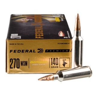Federal .270 WSM Ammunition 20 Rounds Hybrid Hunter 140 Grains