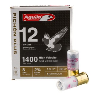 Aguila Pichón Plus 12 Gauge Ammunition 10 Rounds 2-3/4" #8 Lead