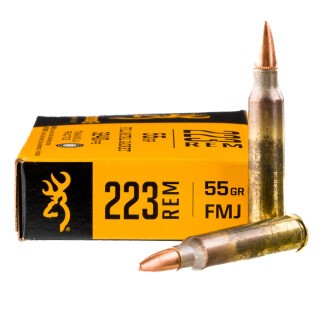 Browning .223 Remington Ammunition 20 Rounds FMJ 55 Grain