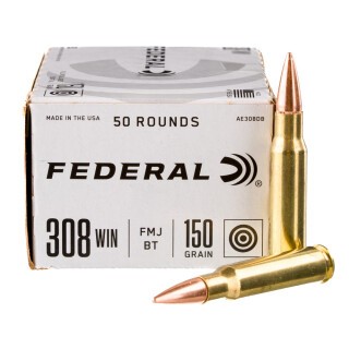 Federal American Eagle .308 Winchester Ammunition 250 Rounds FMJBT 150 Grains