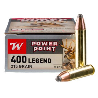Winchester Power Point 400 LEGEND Ammunition 20 Rounds JSP 215 Grains