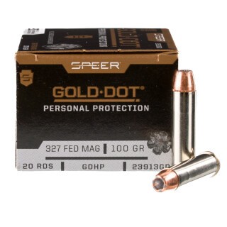 Speer Gold Dot Dot .327 Federal Magnum Ammunition 20 Rounds JHP 100 Grains