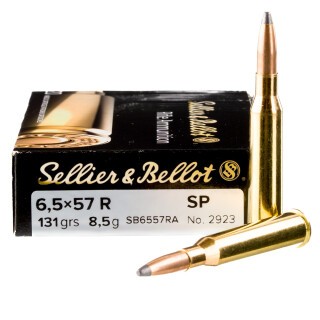 Sellier & Bellot 6.5x57R Mauser Ammunition 20 Rounds SP 131 Grain