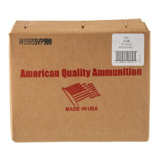 American Quality 5.56 NATO Ammunition 500 Rounds FMJ 55 Grains